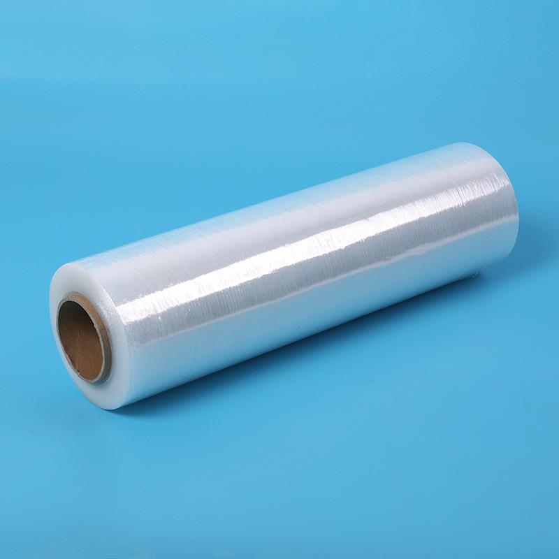 新款直销塑料膜大量25/50cmPE拉伸缠绕膜透明塑料保鲜包装拉伸缠