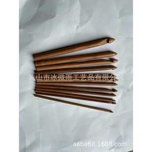直销 竹针毛线针 新款 竹圆柱钩针 竹钩针 圆钩针竹钩针套装