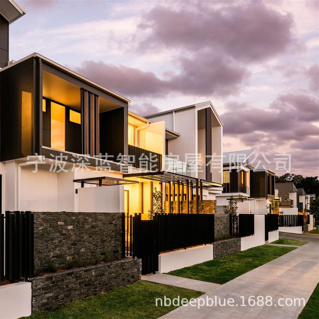 轻钢龙骨移动房子轻钢别墅活动房集成住宅二层农村自建房设计图纸