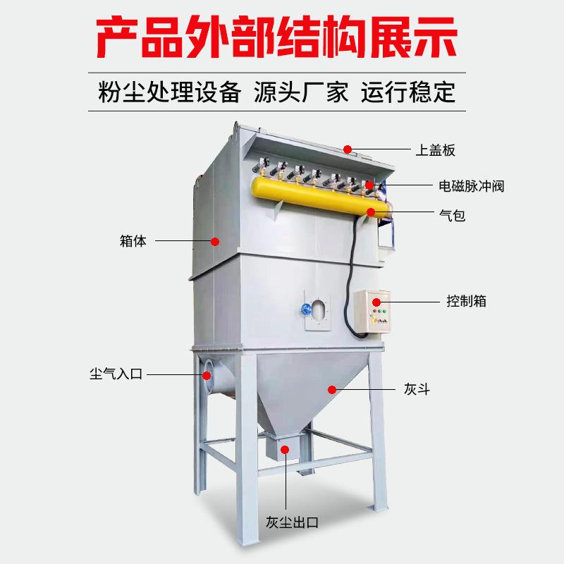 厂家供应高温脉冲布袋除尘器工业粉尘回收集尘箱木工中央除尘设备