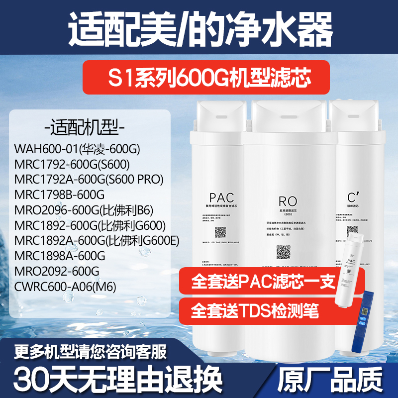 通用美的净水器S1滤芯600G机型