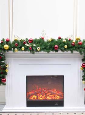 270cm绿色pvc圣诞藤条 300枝头250枝头220枝头圣诞装饰藤条