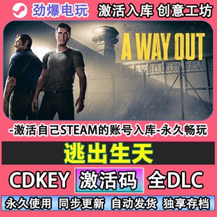 逃出生天steam正版 A Way Out激活码cdkey入库全DLC游戏自己号