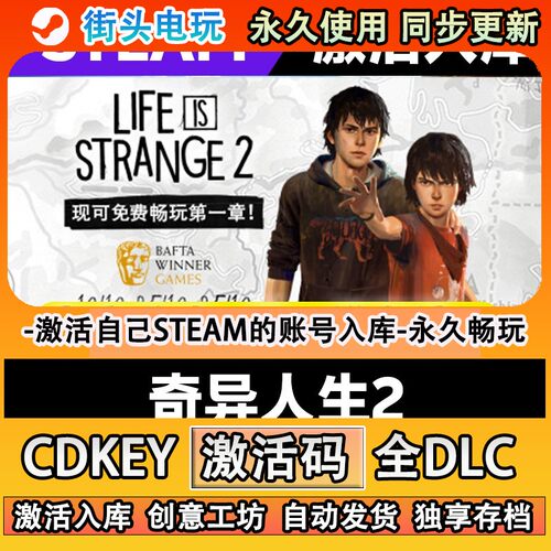 奇异人生2steam游戏激活