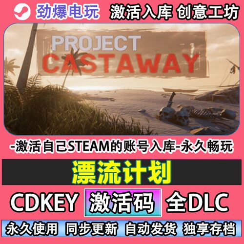 漂流计画 划steam正版 Project Castaway 激活码cdkey入库DLC 线