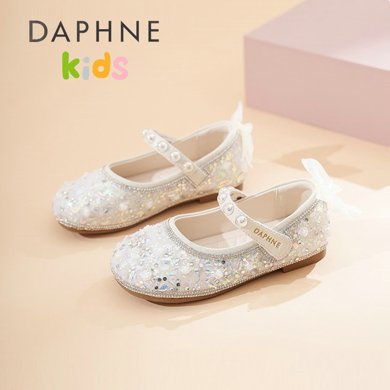 达芙妮女童水晶公主鞋演出舞蹈鞋