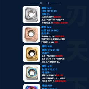 刃天下数控刀片SNMX1206ANN-MM四方铣刀片钢件不锈钢铸铁通用加工