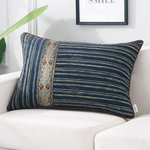 新中式沙发装饰品长方形抱枕大号靠垫家用现代简约午睡办公室腰枕