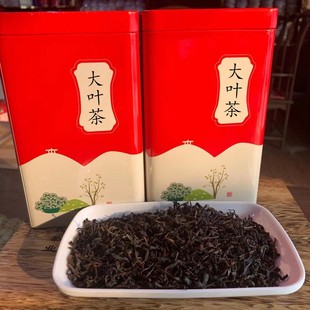 山西洪洞大叶茶桶装罐两桶共400g齐干烘老鲁焦香黄大茶叶屯留特产