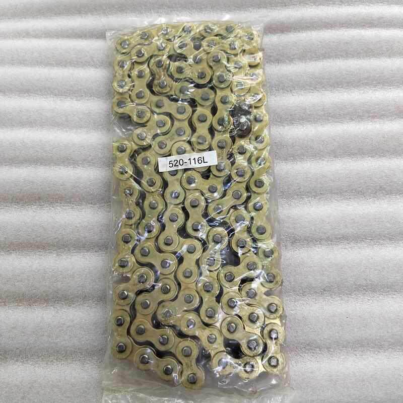 520金色链条 520HO油封链条 越野摩托车跑车通用 520金色加厚链条