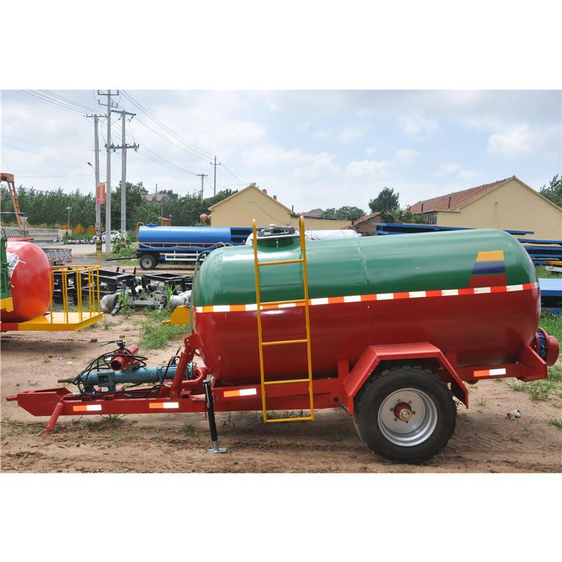 5吨水罐拖车粪罐拖车沼渣沼液吸污拖车园林洒水车