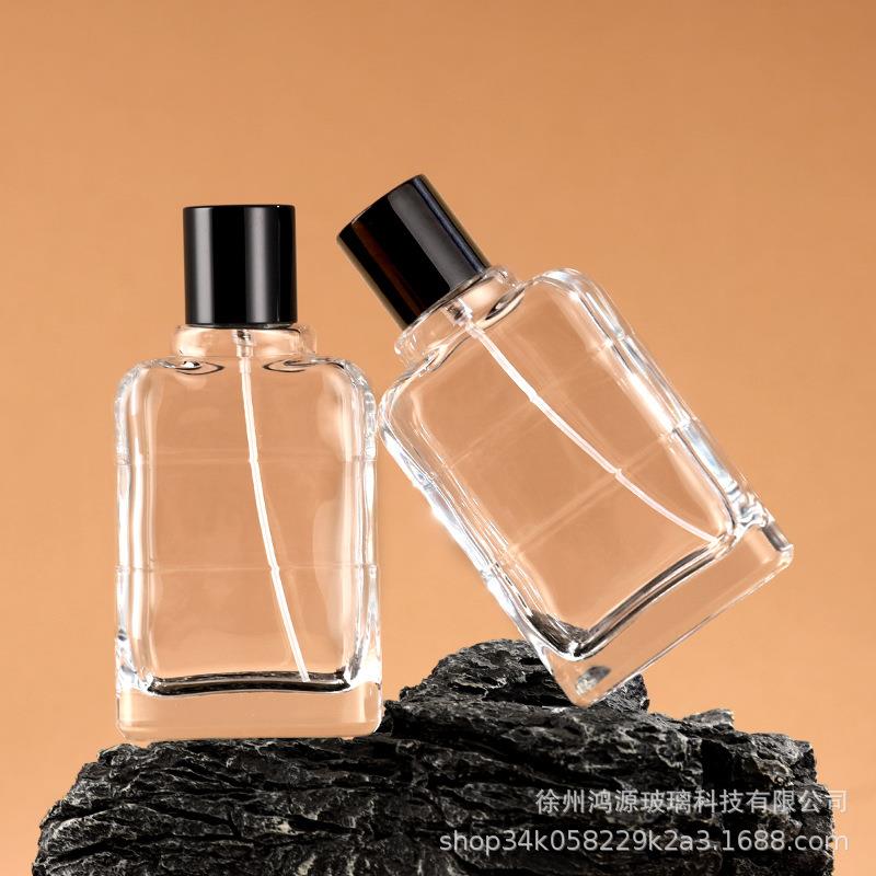 喷雾瓶子100ml卡口玻璃香水瓶香水分装瓶带喷头透明裸瓶空香水瓶