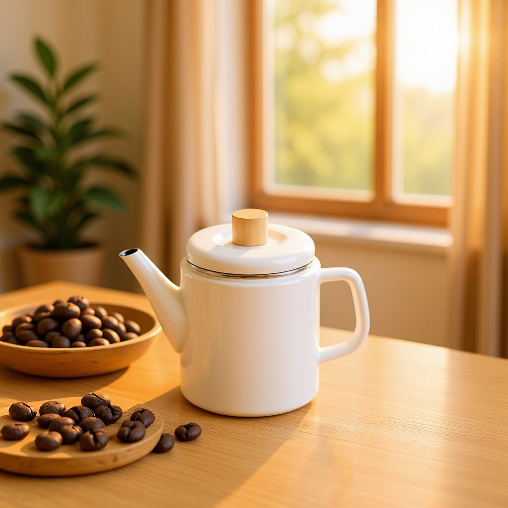 1.5L咖啡壶加厚搪瓷泡茶壶珐琅热水壶日式搪瓷珐琅凉水壶