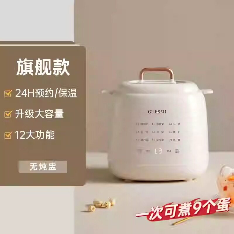 皆米炖汤煲汤锅家用2人燕窝炖蛊多功能养生锅小电锅宝宝辅食