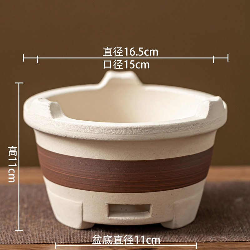 围炉煮茶烧烤炉木炭炉打边碳炉泥炉陶土大号便携式煮茶炉露营户外