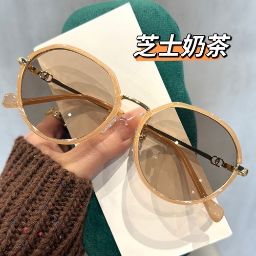 奶茶色墨镜2025新款女可配有度数