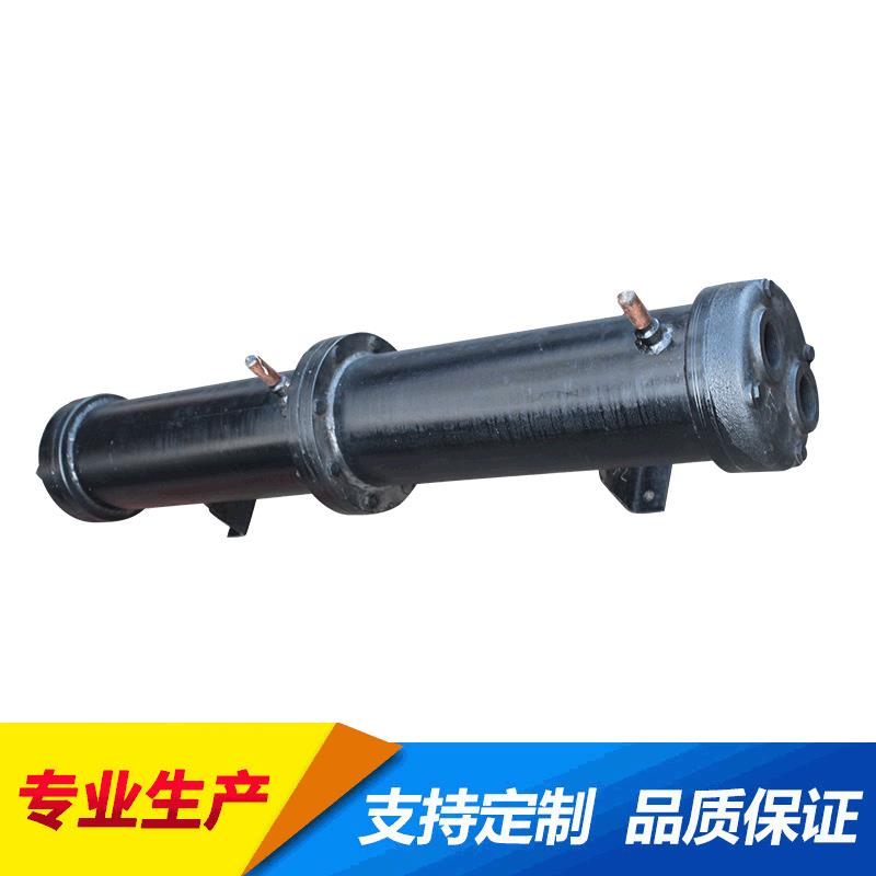 双回路壳管式冷凝器 空调制冷设备配件 液压油降温管式水冷却器