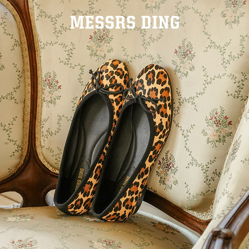 MESSRSDING马毛蝴蝶结内增高单鞋