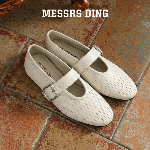 MESSRSDING镂空编织玛丽珍女鞋