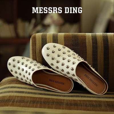 MESSRSDING时尚休闲铆钉穆勒拖鞋