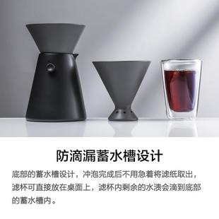 咖啡过滤杯长嘴细口壶分享壶手冲咖啡壶套装 WBZ7滴漏式 家用煮咖啡
