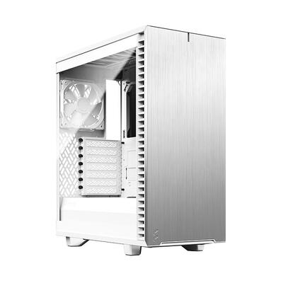 分形工艺机箱define7 c静音中塔机型白色电脑水冷侧透 下置台式机