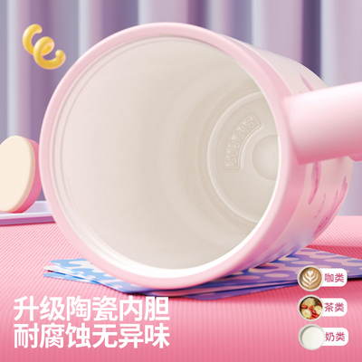 Vanow保温杯巧巧大容量女2025新款高颜值陶瓷内胆吸管冰霸水杯子