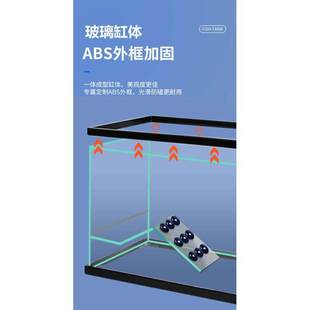 乌龟缸玻璃龟缸全包边别墅缸 玻璃鱼缸大型生态饲养缸 水陆两栖缸