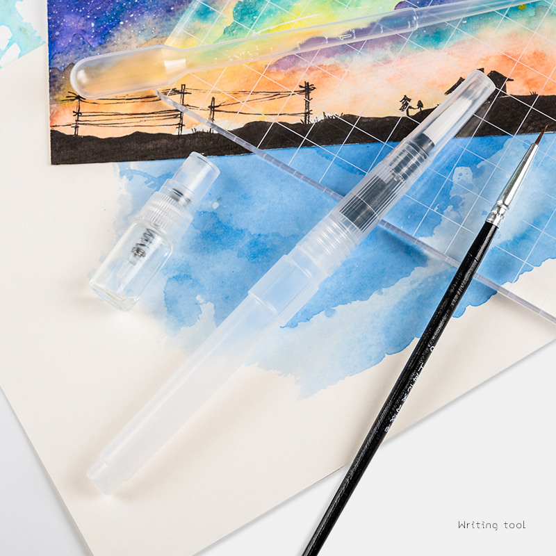 【染卡工具包】亚克力板彩墨书签手绘新手创意上墨工具套装滴管