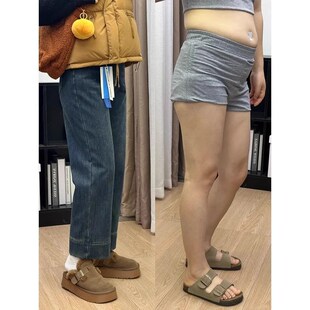 小个子加绒高腰直筒裤女秋冬大码胖mm九分牛仔裤显瘦遮胯烟管裤子