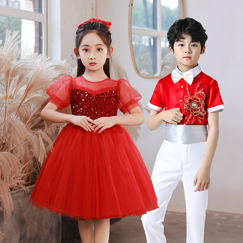 六一儿童节演出服男女童大合唱服装中小学生主持舞蹈朗诵演讲比赛