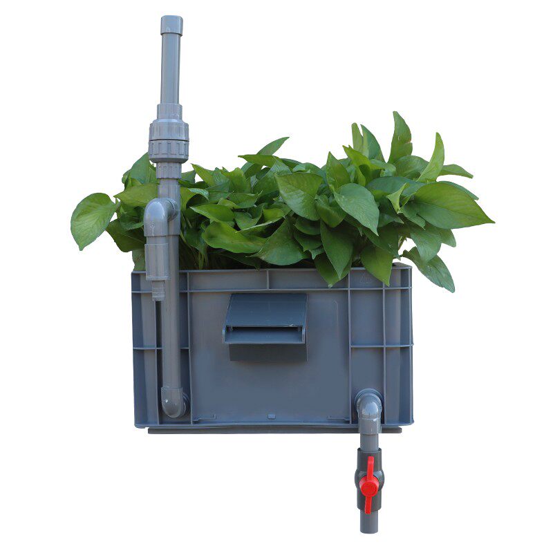 乌龟龟缸小型沼泽过滤箱周转箱过滤盒龟箱造景流水瀑布过滤器鱼缸