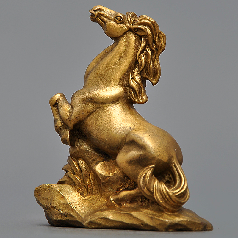 黄铜十二生肖摆件12生肖鼠牛虎兔龙蛇马羊猴鸡狗猪铜工艺品装饰品