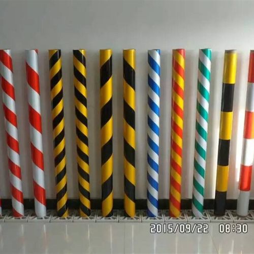 新款定制5CM宽红白黑黄斜纹警示胶带反光膜地面墙面标识带胶贴条