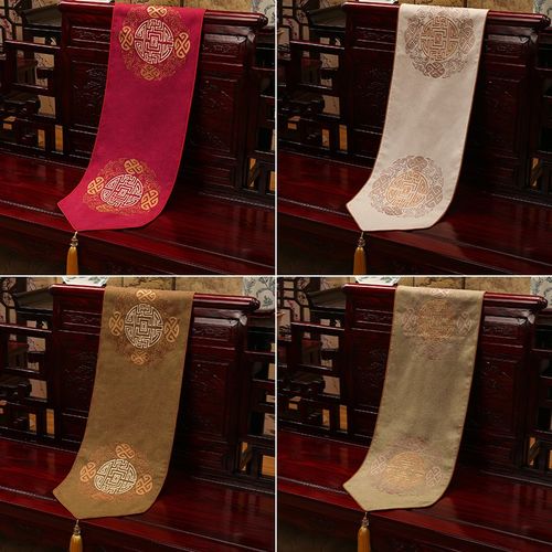 桌旗新中式禅意餐桌茶几电视柜装饰长条桌布茶席茶台茶桌茶旗定制