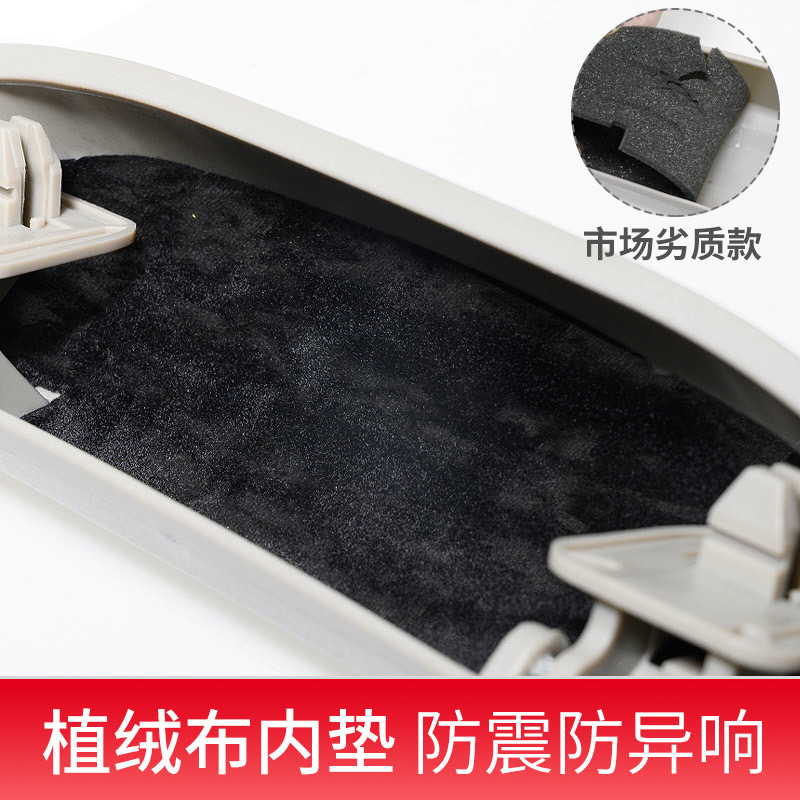 红旗H9 H5车用眼镜盒无损安装眼镜夹车载眼镜盒墨镜盒