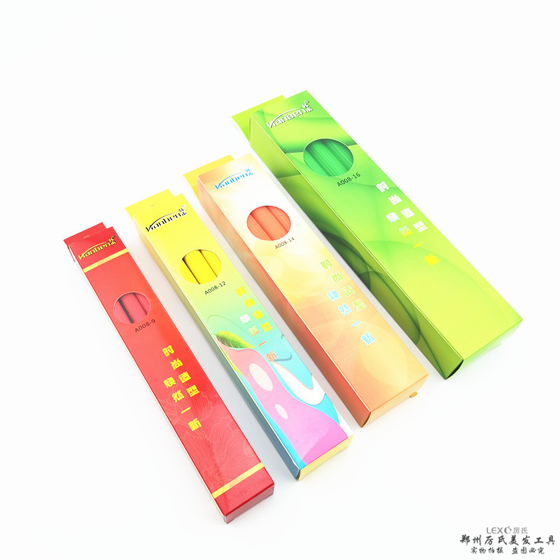 韩本魔力棒四方形海绵杠方型烫发杠美发沙龙用发廊纹理杠摩力欧棒