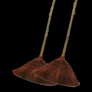 老式竹子棕扫把家用加厚庭院水泥地扫地耐用软毛棕树长柄椰棕清洁