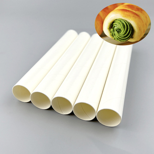 包邮空心粗纸管烘焙丹麦面包奶油号角免刷油不粘纸质螺旋面包模具