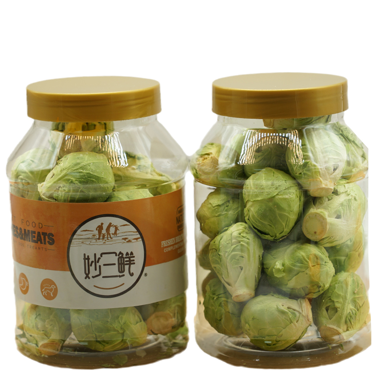 整颗冻干孢子甘蓝蔬菜干幼犬狗狗零食拌粮宠物膳食纤维营养辅食