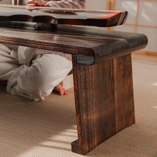 可折叠实木便携古琴桌凳榻榻米矮桌子烧桐木古筝专用桌小古典琴台