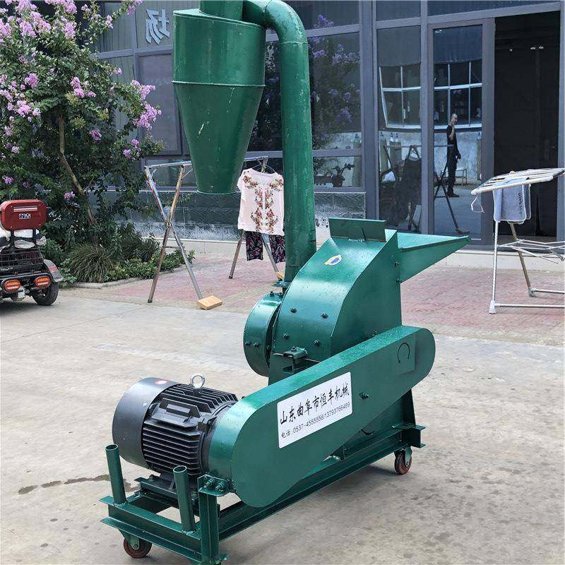 湖南新型油菜秸秆锤片式揉搓机带绞龙除尘花生秧秸秆粉碎机