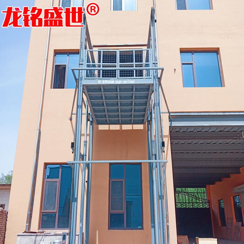 定制导轨式升降货梯双层升降货梯不锈钢电动固定导轨式升降平台