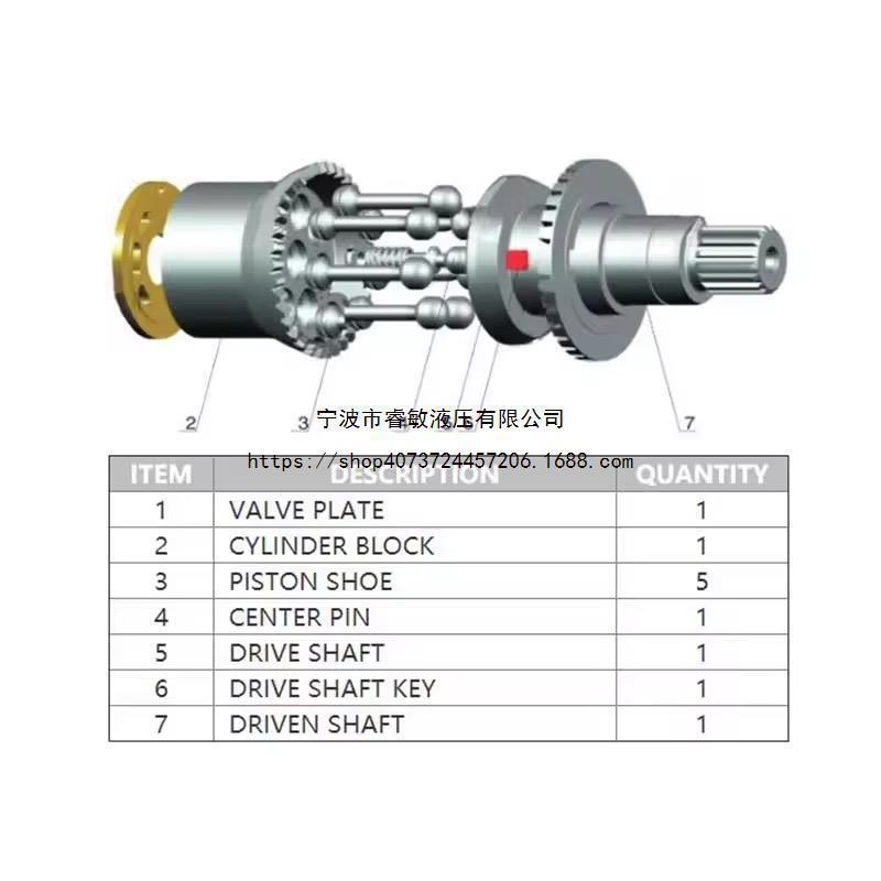 派克沃尔沃F11-005-250/F12-060/080/110-MF-1H系列液压泵修理