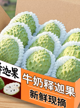 释迦果新鲜番荔枝5斤大目凤梨牛奶佛头果林檎摩尼果当季水果3顺丰