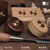 单开双开 言寺杂货 120开关 复古进口实木双控开关 开关面板 日式