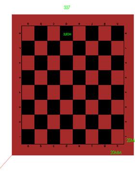 新款直销简约现代风格棋盘垫子 PVC皮革隔热国际象棋两用餐桌垫