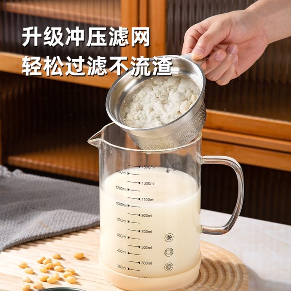304不锈钢豆浆过滤神器超细网筛漏勺家用滤网沥果汁壶隔渣杯套装