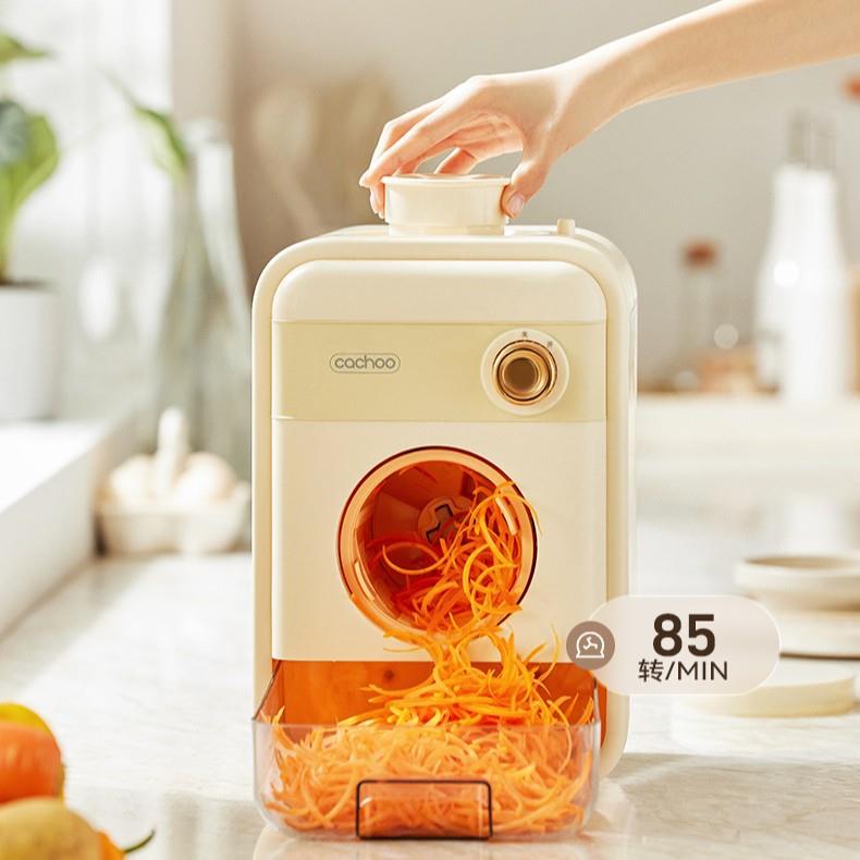 卡丘电动切菜机大口径多功能厨房家用滚筒刨丝器土豆丝切丝切片机