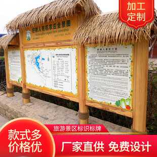 公园导视牌标牌广告定 旅游景区标识标牌标识设计制作 做广告